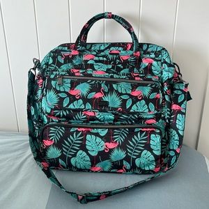 Lug Via Travel 3-in-1 Crossbody Tote Backpack Travel Bag - Flamingo Black